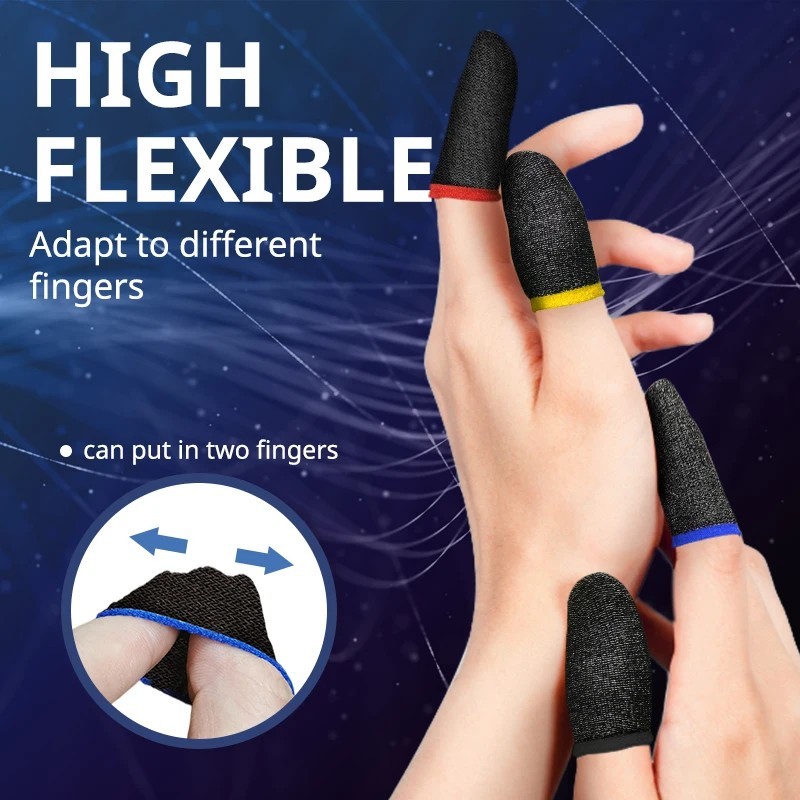 20 Pcs Screen PUBG Gaming Finger Sleeve Game Controller Mobile Sweatproof Gloves