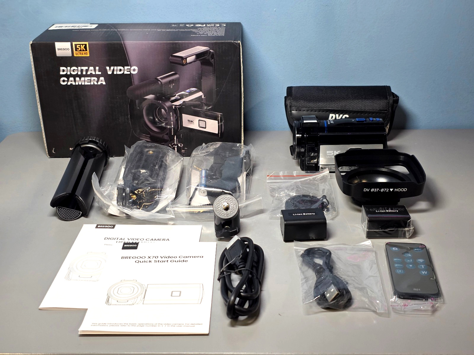 Bregoo X70 64MP 5K Ultra HD Digital Video Camera w/ WiFi Control, Remote & More!