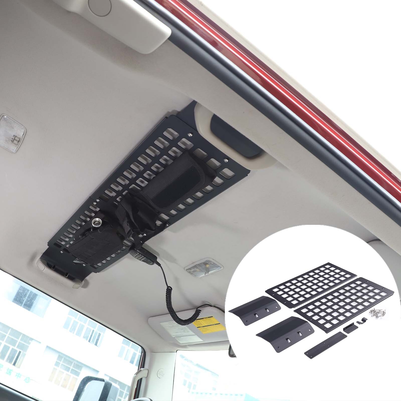 For Toyota FJ Cruiser 2007-2021 Front Roof Molle Storage Bag Bracket Alloy Rack