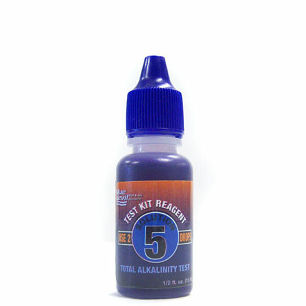 Blue Devil B7045 0.5 oz Test Kit Reagent Solution 5 Alkalinity