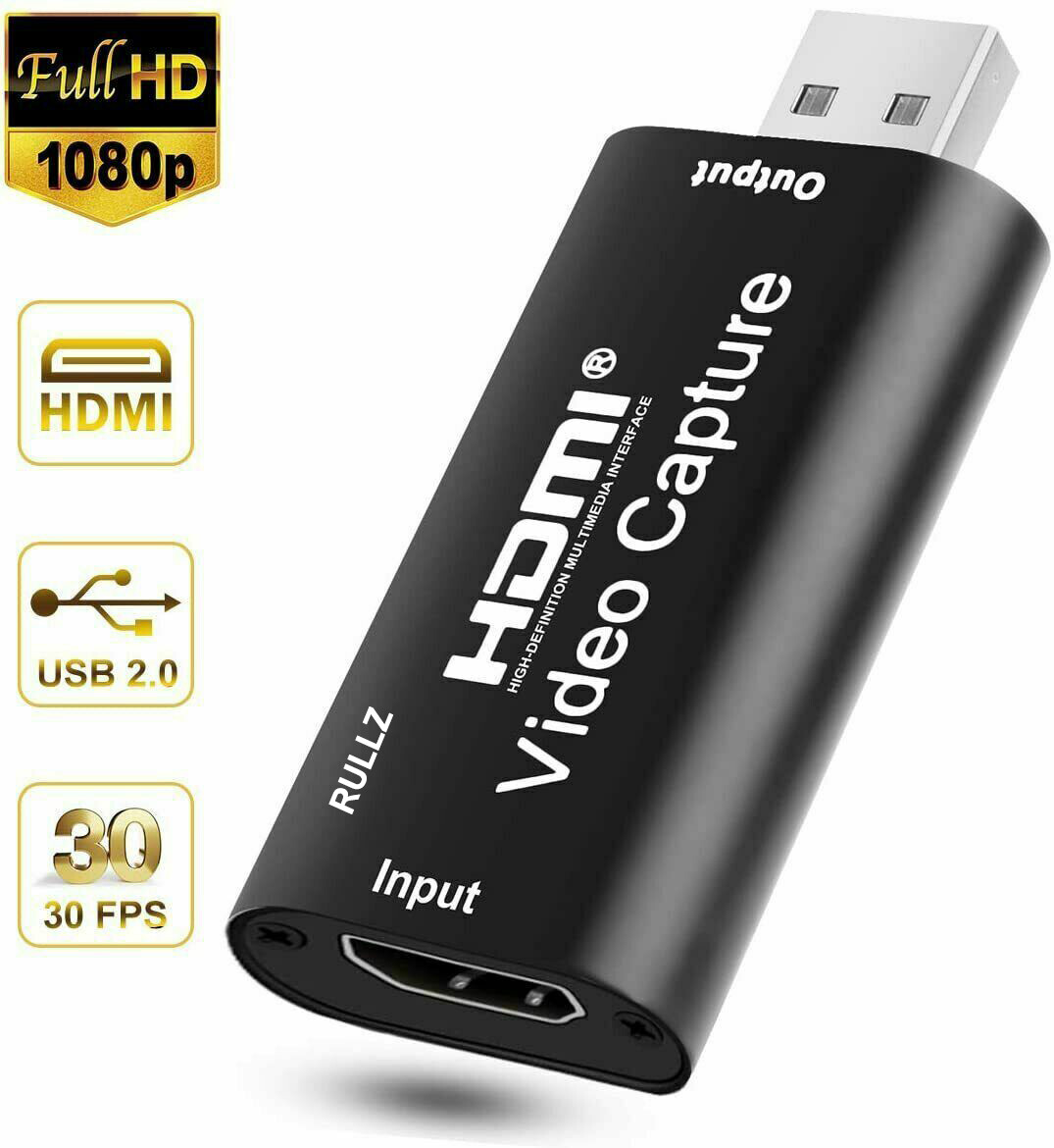 HDMI Video Capture Card USB 2.0 1080p PC Game Recorder Video Live Streaming Box