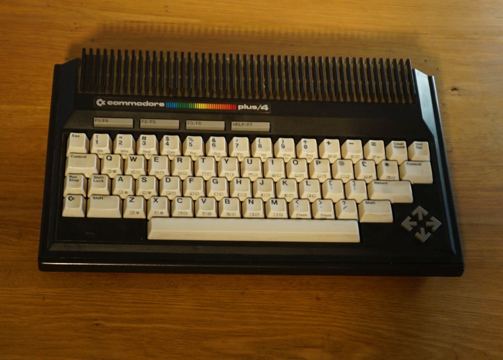 Vintage Commodore Plus/4 Computer With Box & Accessories Manuals Power Test Only