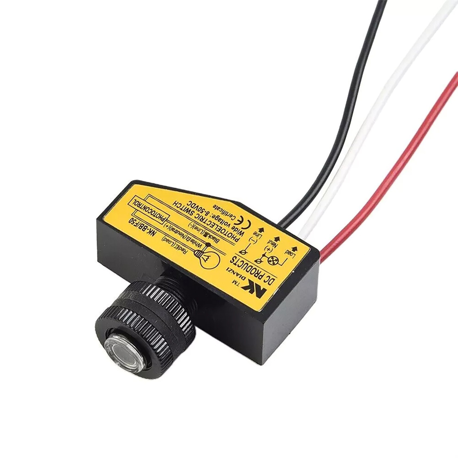 Automatic Light Sensor Control Switch DC8-50V Photocell Light Switch Accessories