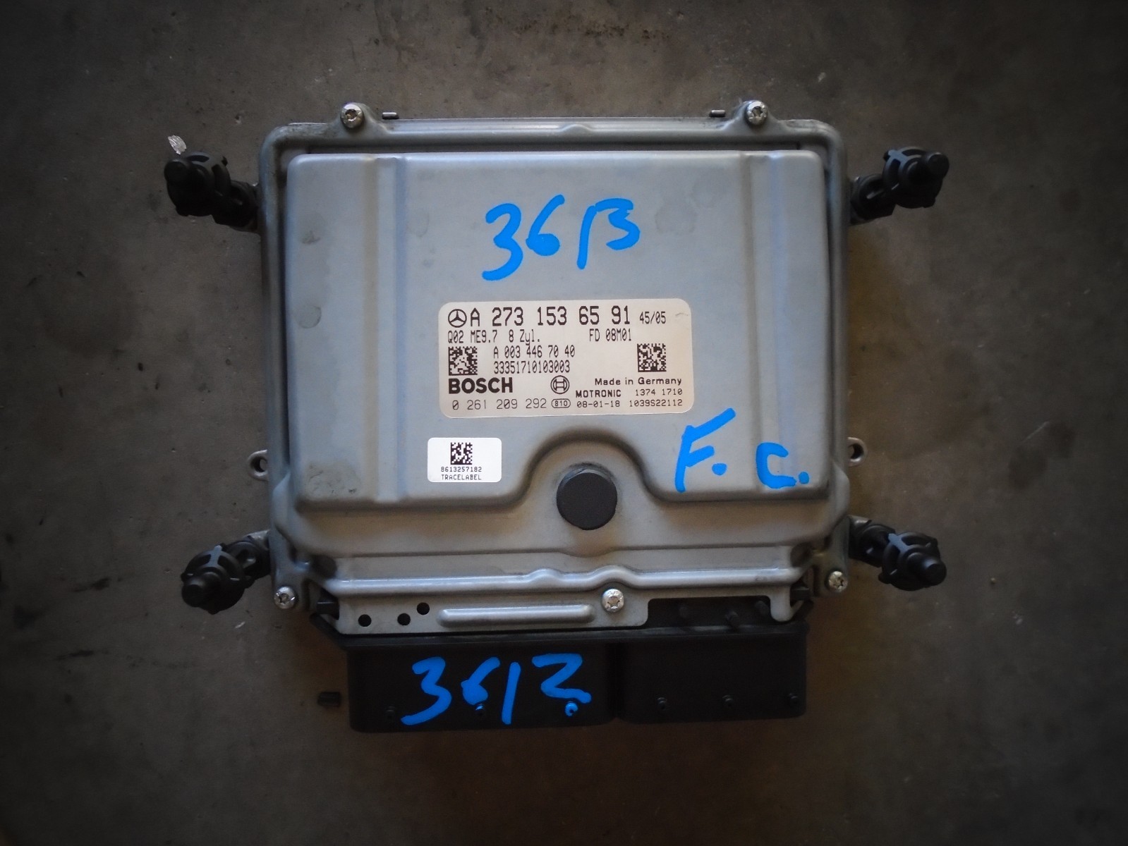 2007-2013 Mercedes-Benz S550 Engine Control Module ECU/ECM A2731536591 W221