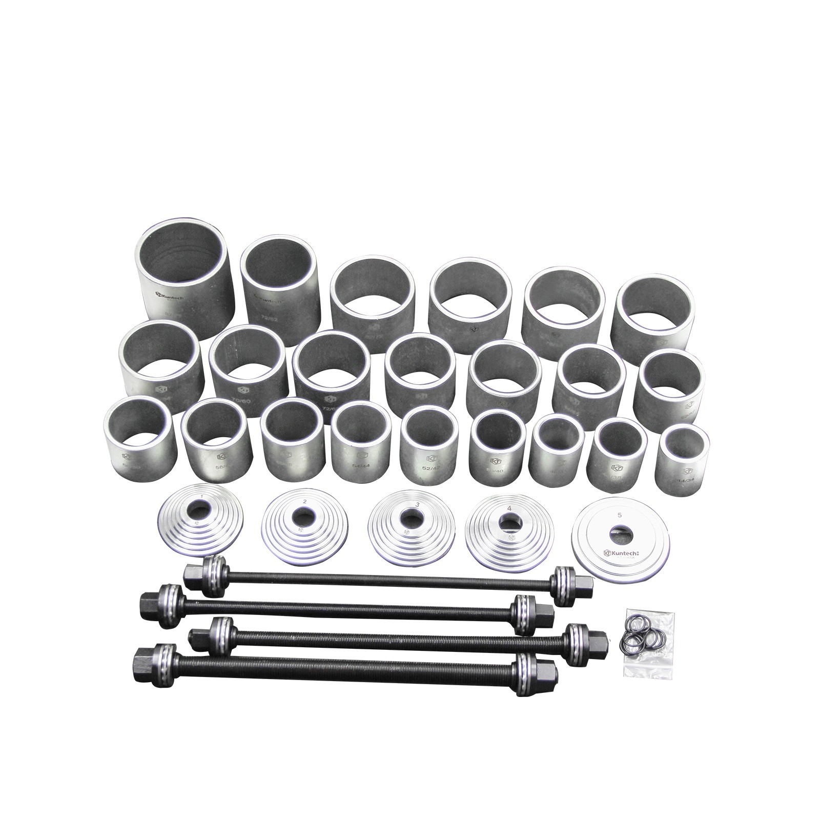 37PCS Universal Pull & Press Sleeve Kit Bush Bearing Removal Insertion Tool