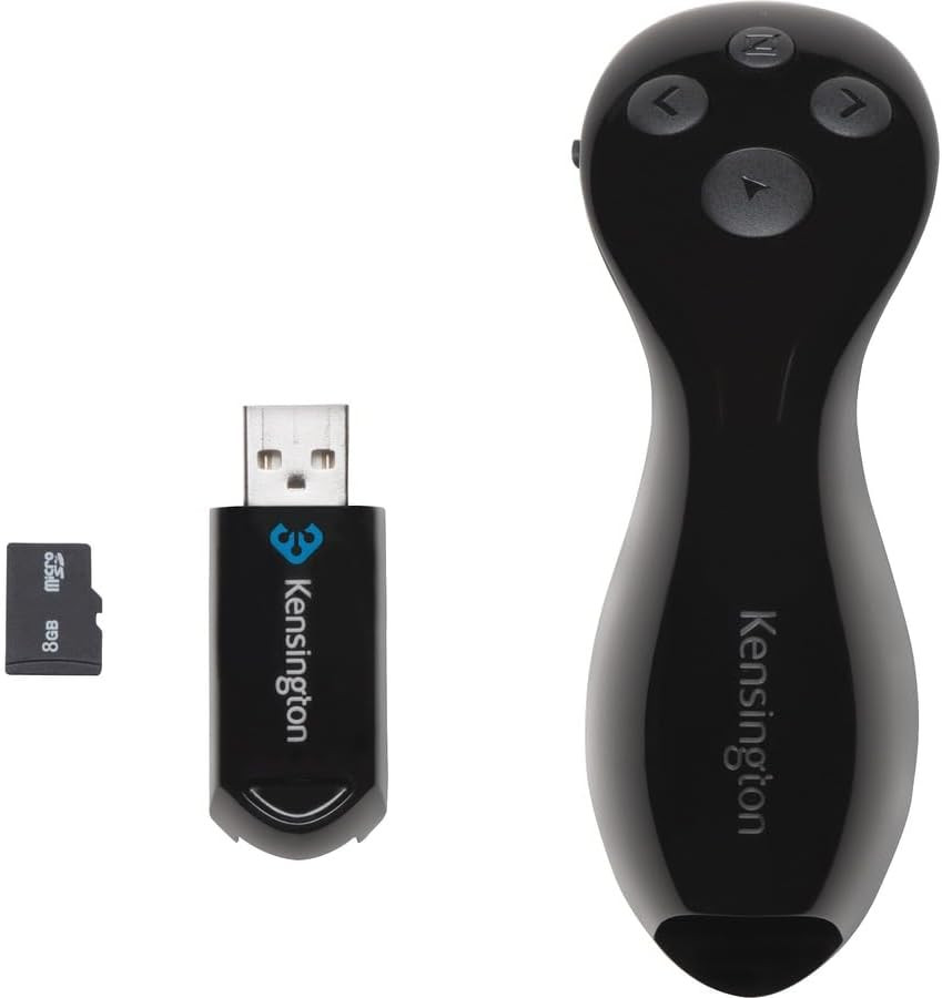 Kensington Wireless Presentation Remote with 8GB Memory (K75233AM)