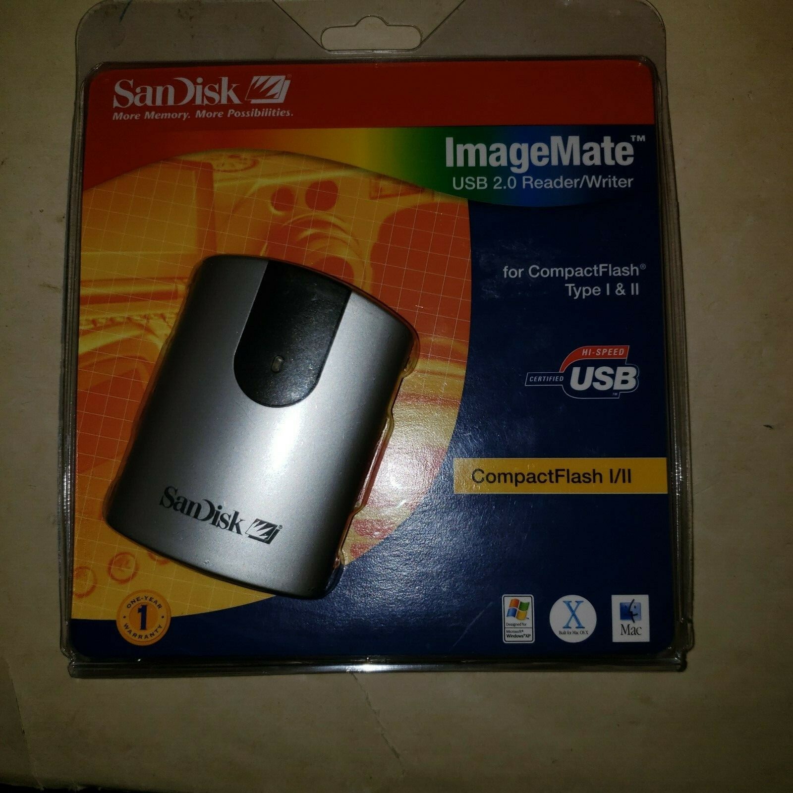 San Disk -ImageMate USB 2.0 Reader/Writer (CompactFlash I & II) ~ Usedhandhelds