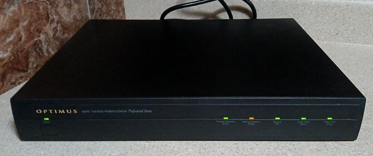 Optimus Home Theater Power Center PRO Power conditioner W/ filters 6 outlets