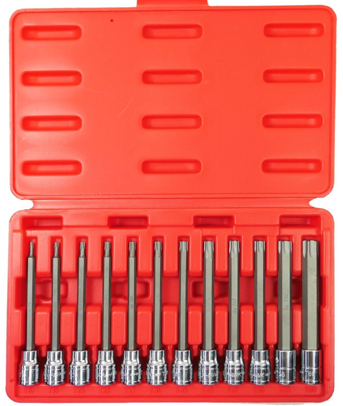 12 PC 3/8" DR CR-V/S-2 Material LONG Extension STAR BIT SOCKET SET ( T10 to T60)