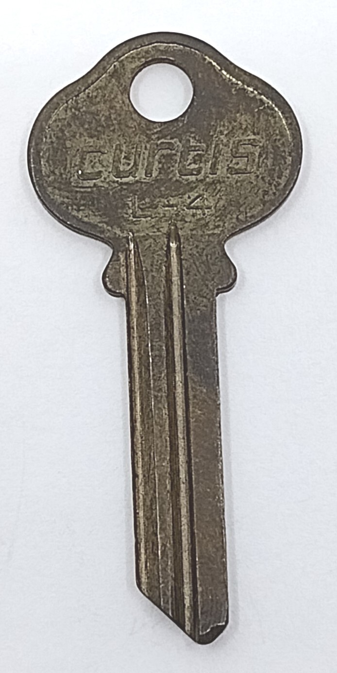 Curtis L-4 Blank Key Appx 2-1/4" Uncut New Old Stock