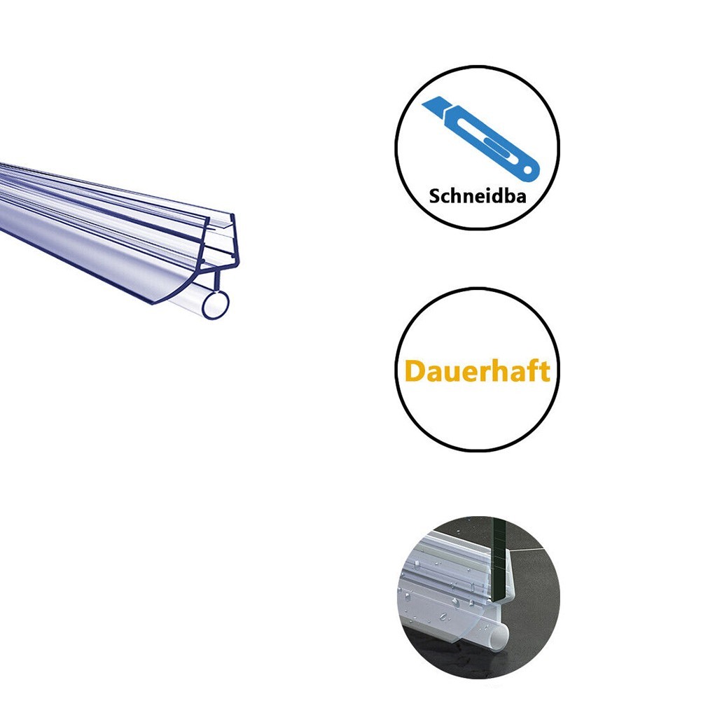 Assembly Shower Seal 6/8/10/12mm Door Seal Replacement Seal Rubber Strip