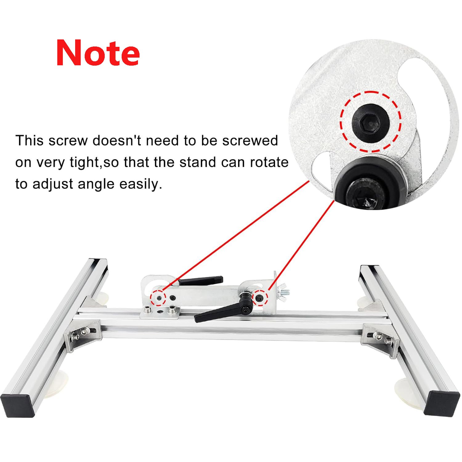 Stand for DIY Reciprocating Linear Actuator Motor Bracket Pitch Angle Adjustable