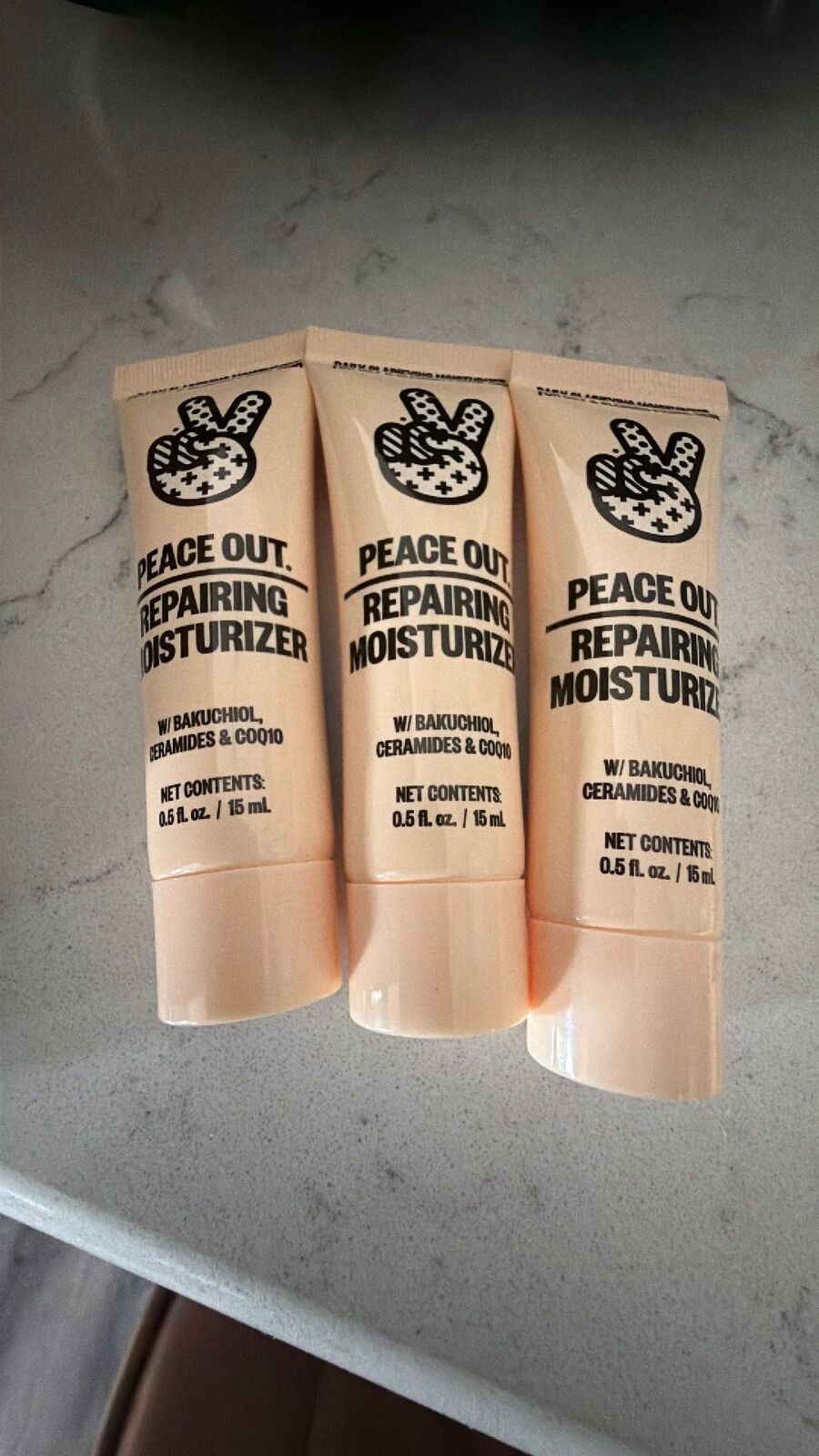 Set of 3 Peace Out Skincare Daily Clarifying Repairing Moisturizer 15ml
