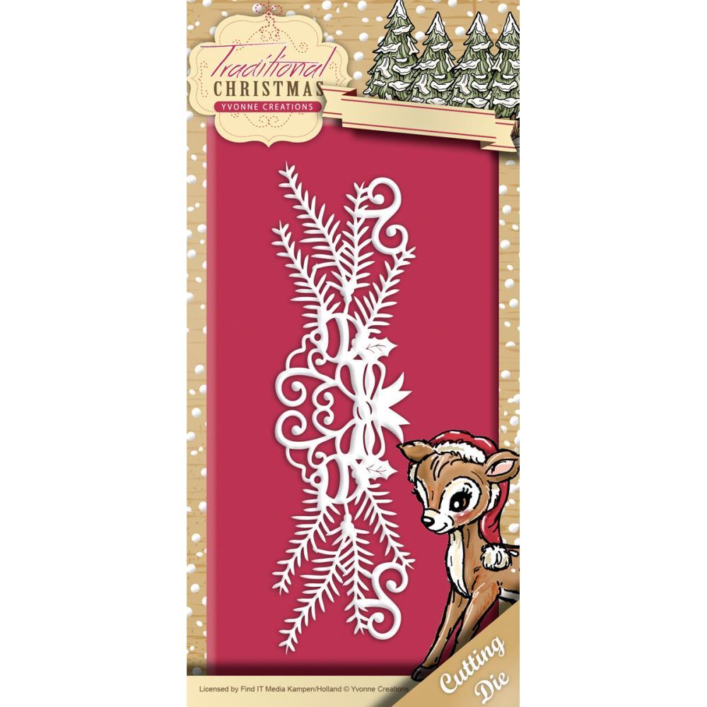 Find It Trading Yvonne Creations Traditional Holiday Garland Die  Christmas Die