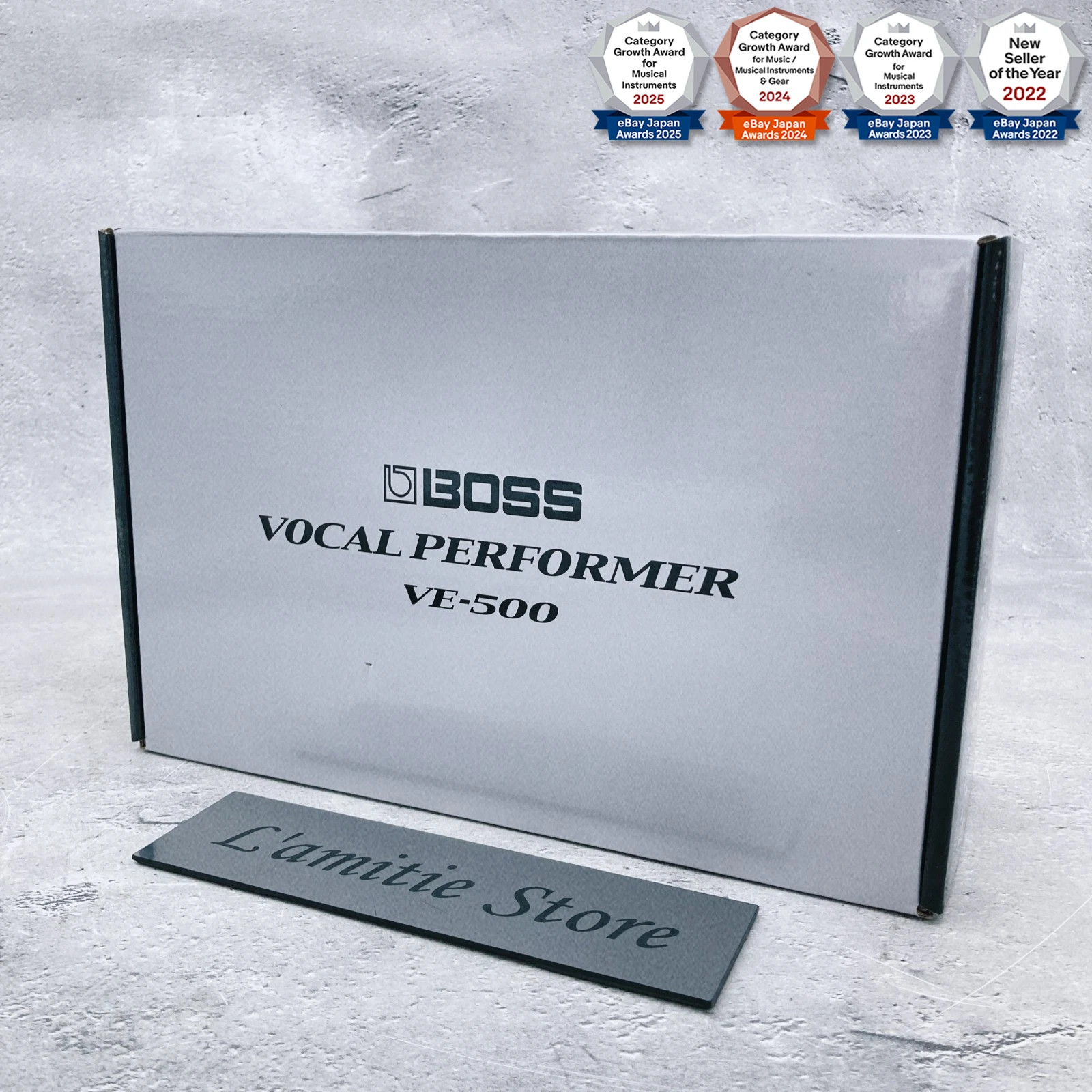 BOSS VE-500 Vocal Performer Multi Effect Pedal Pre Amplifier Japan VE500 Silver