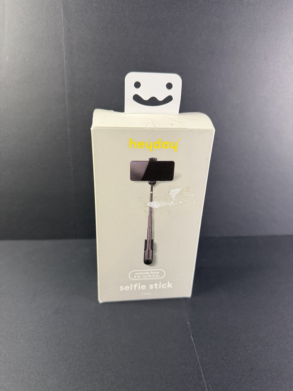 Heyday Bluetooth Selfie Stick Remote Battery Included Extends 6-21.5 In Phone