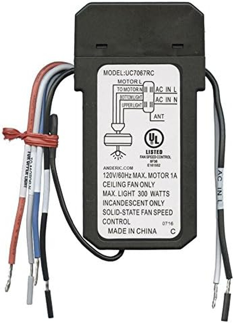 UC7067GMRX Ceiling Fan Receiver Replacement for Hampton Bay & Harbor Breeze