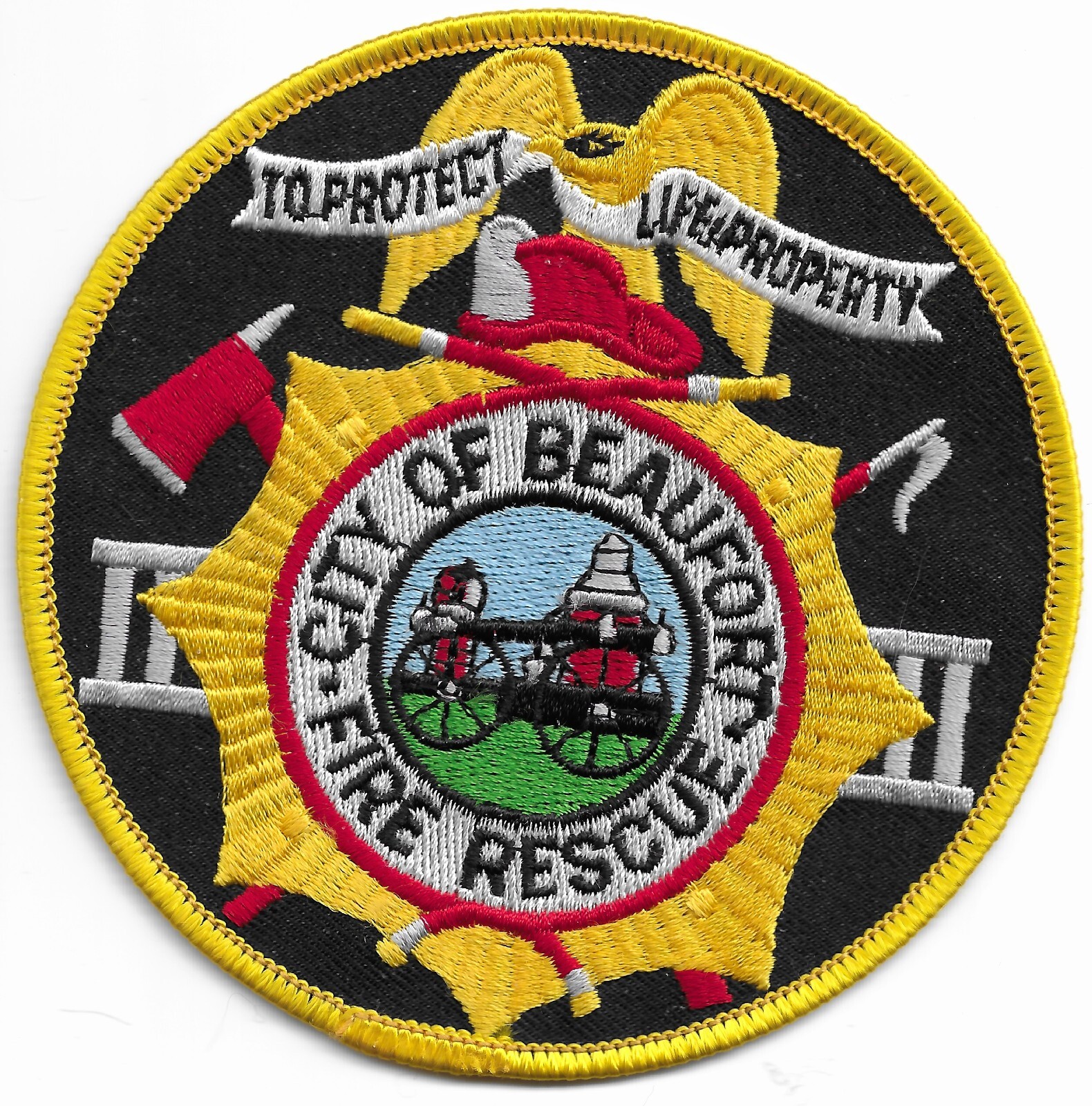 Beaufort  Fire - Rescue, South Carolina  (4.25" round size)  fire patch