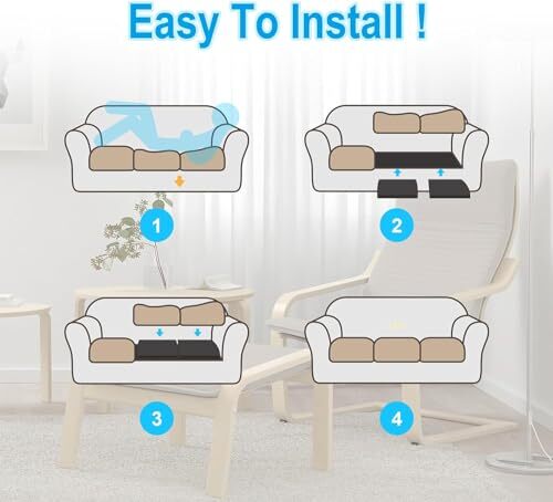 2 Pcs Furniture Seat Support 20" x 20" High-Density Foam Couch Sofa Cushion S...