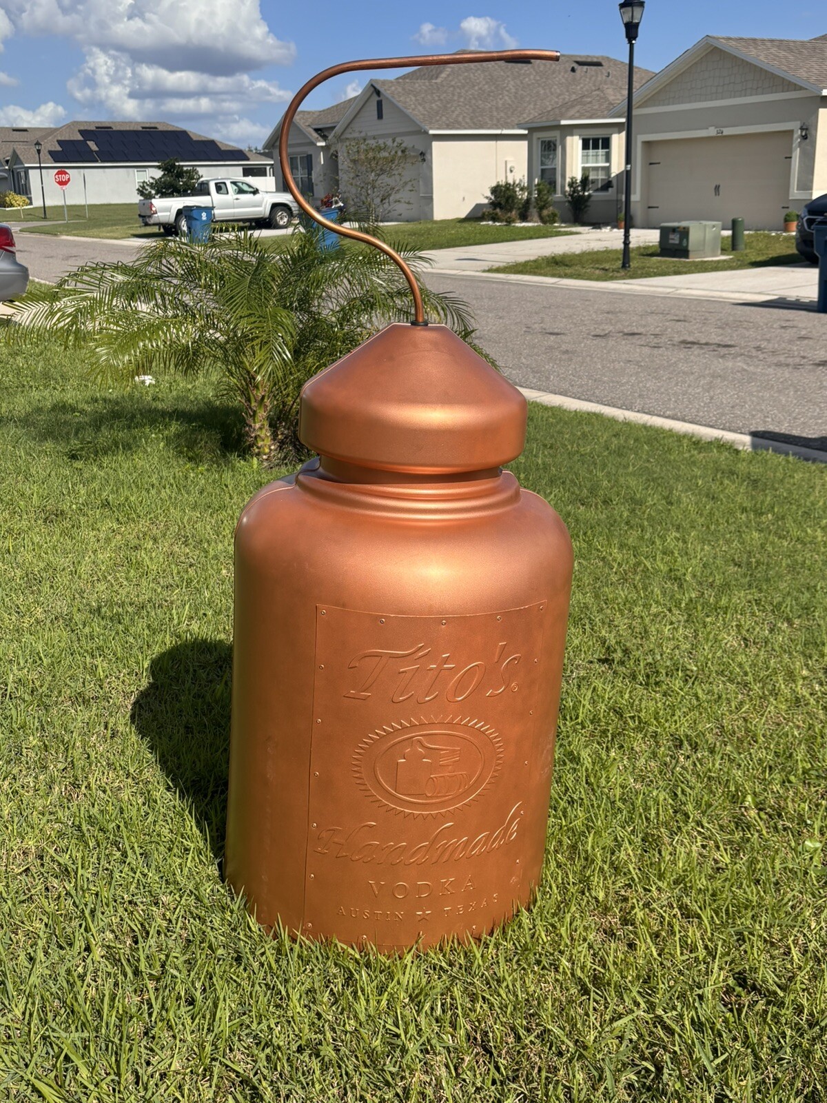 Big Tito’s Handmade Vodka Replica Copper Look Pot Still Plastic Mat....