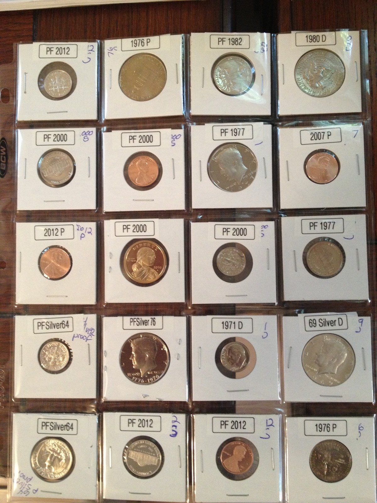 12 Proof & Gem Brilliant Some Silver Coins in holders 1953-2021 Mix Mint~Proofs