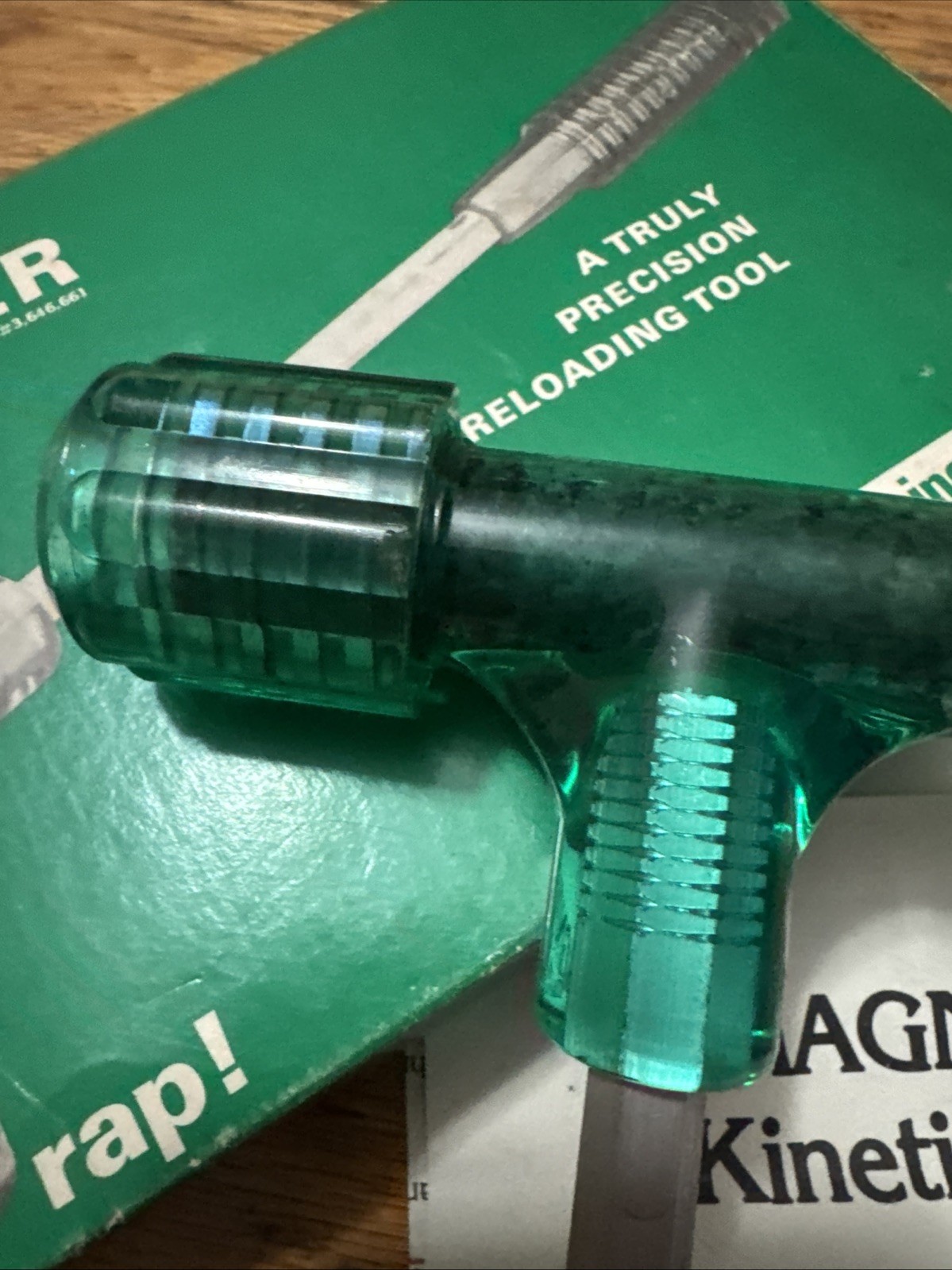 Quinetics Green Magnum Kinetic Bullet Puller Reloading Tool