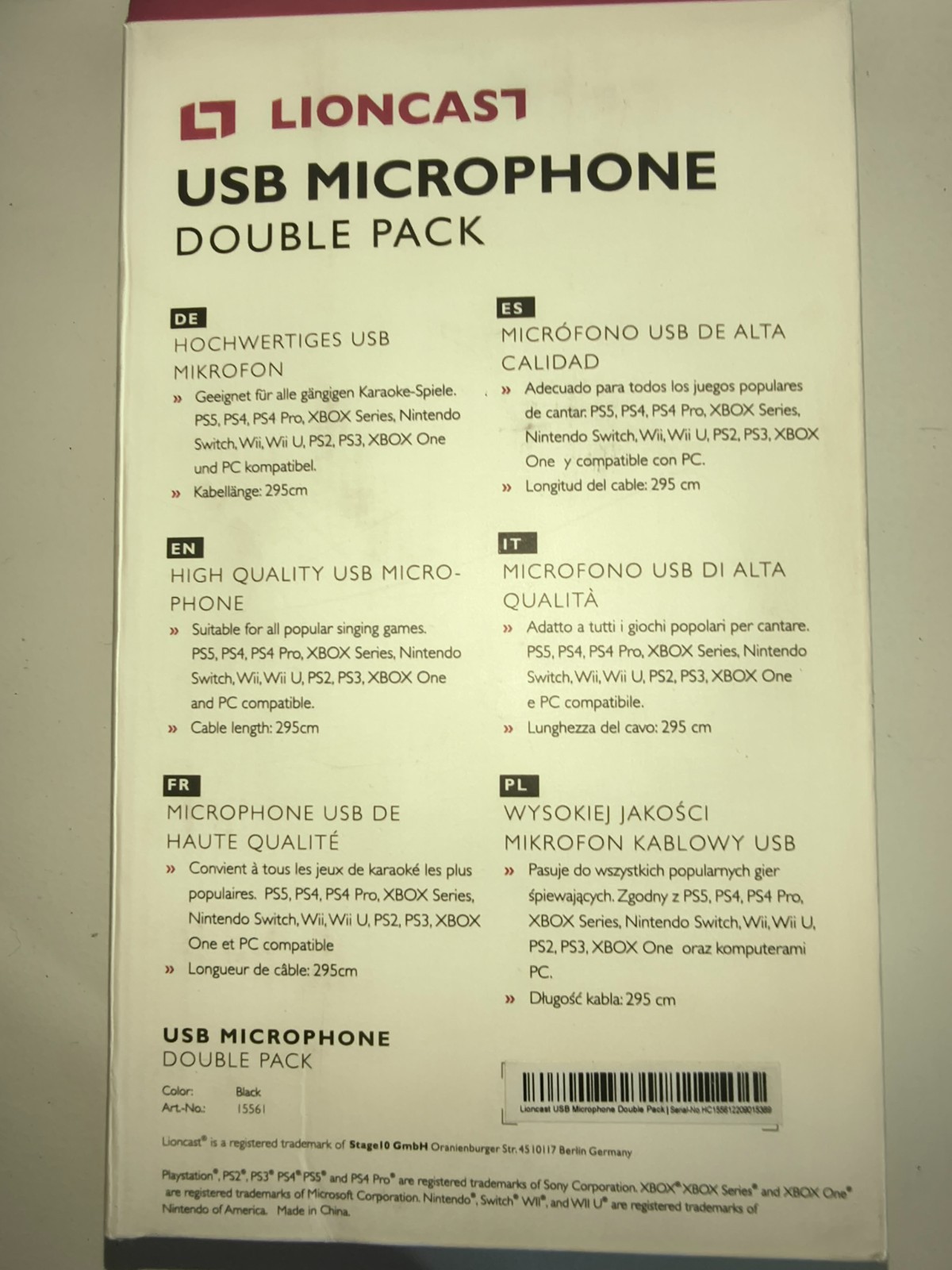 Lionacast USB Microphone Double Pack