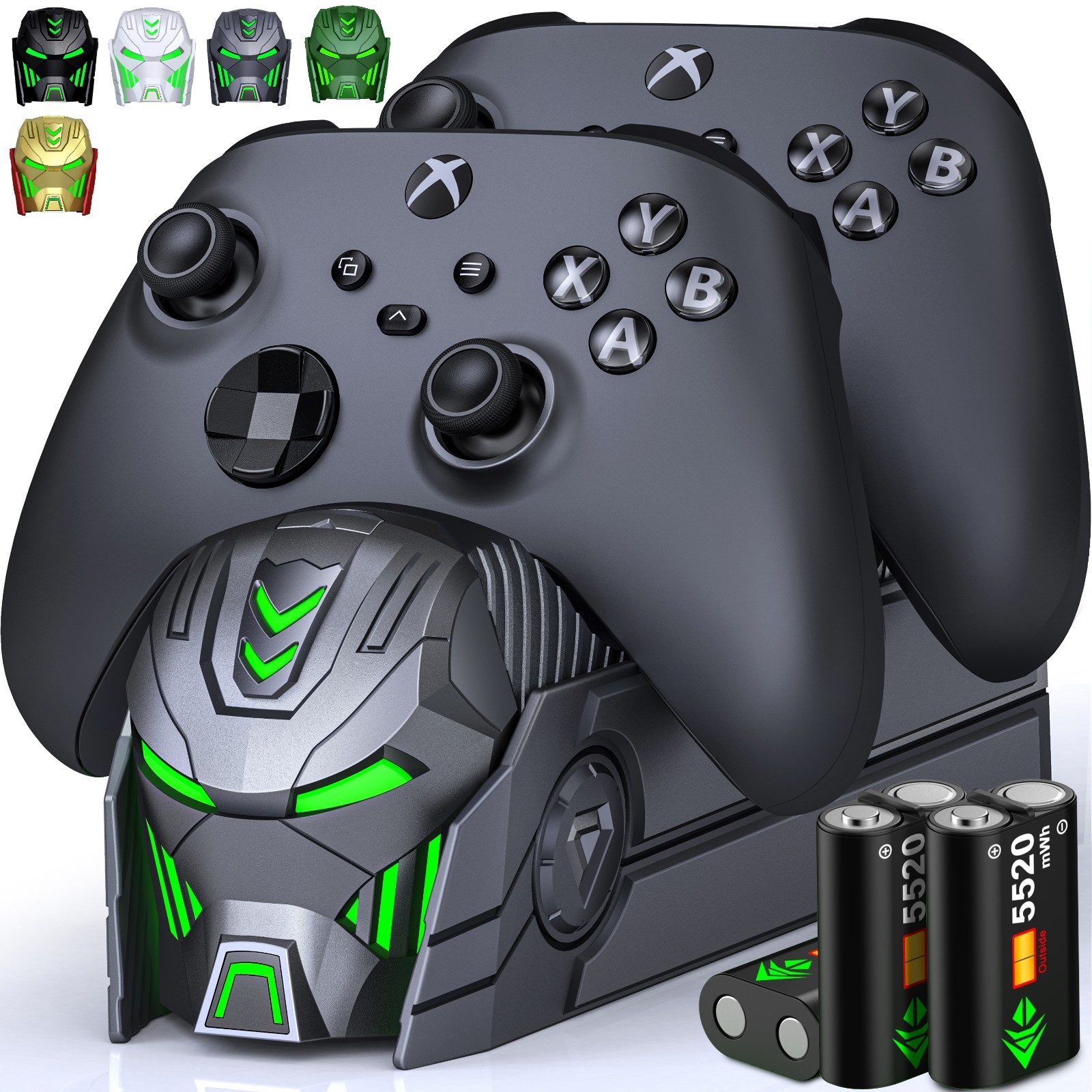 3x Rechargeable Battery Pack+Charging Dock For Xbox One Xbox Series X Controller