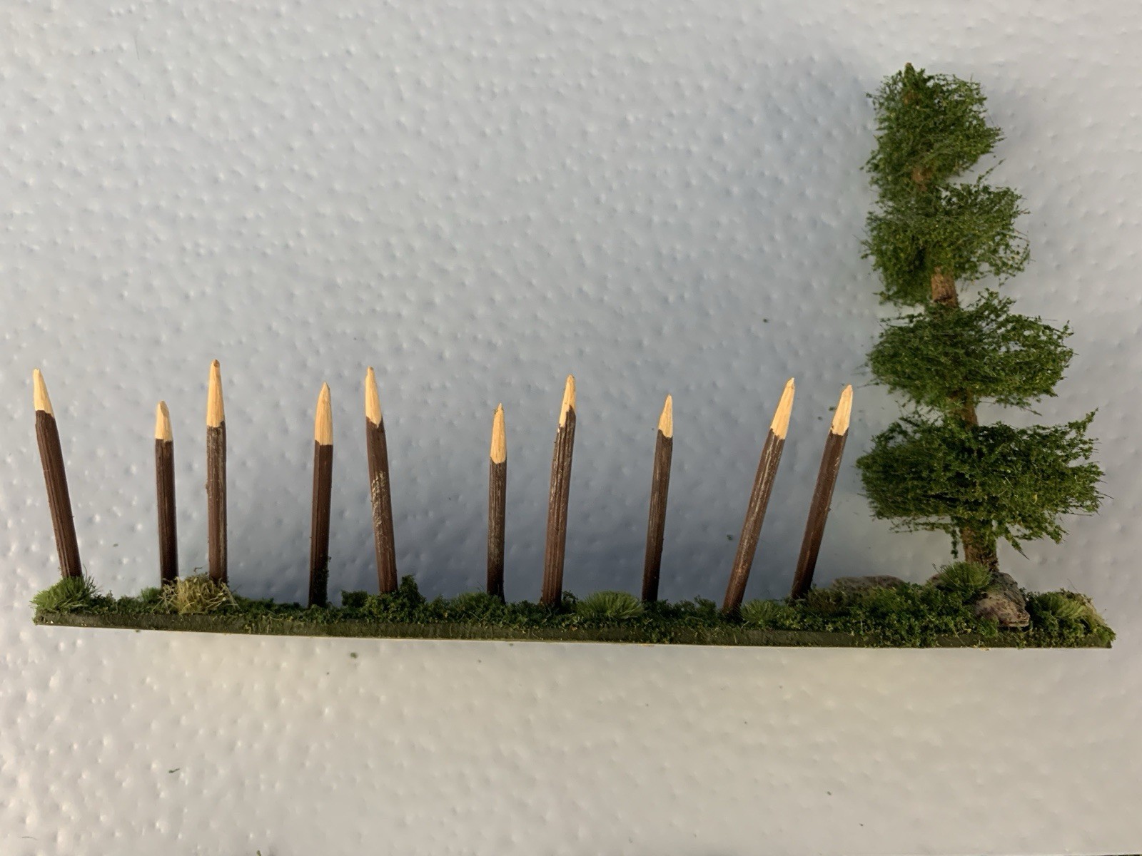 Accessory Scenery Tree Diorama for War Games Custom Built Composition 1:35 scale
