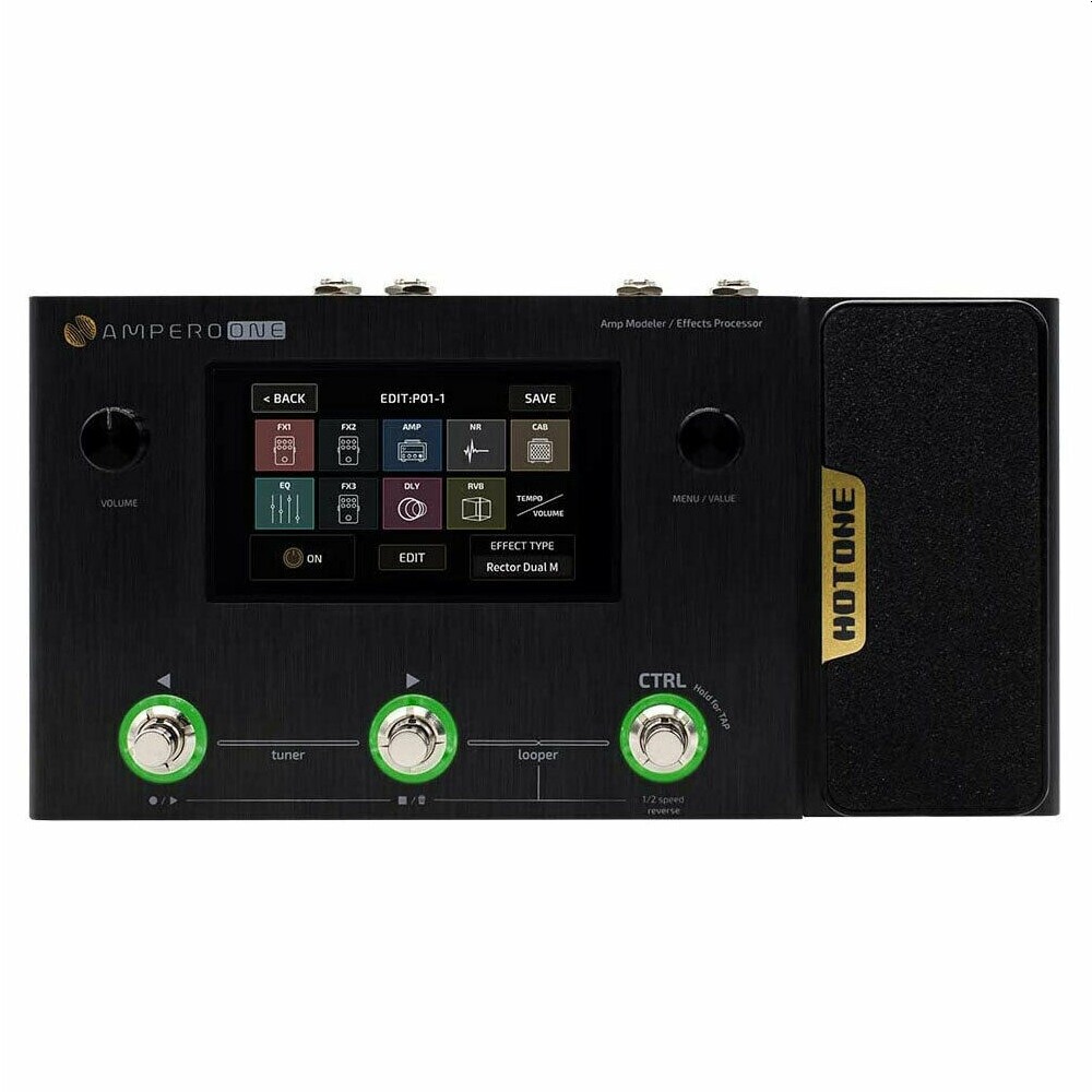 HOTONE AMPERO ONE Guitar FX Amp Modeler USB Interface Touchscreen Pedalboard