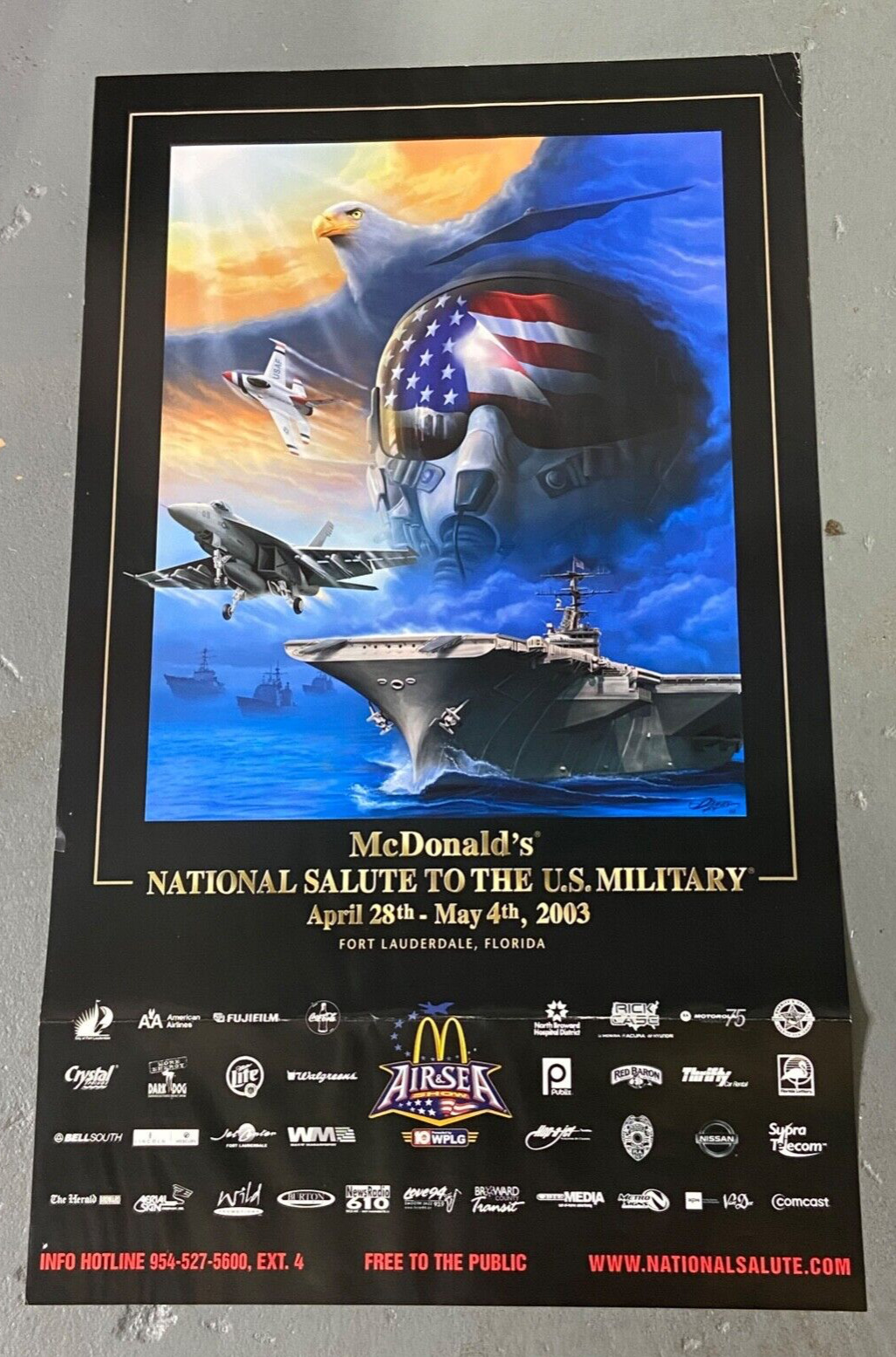 2003 McDonalds National Salute To The US Military Airshow Poster
