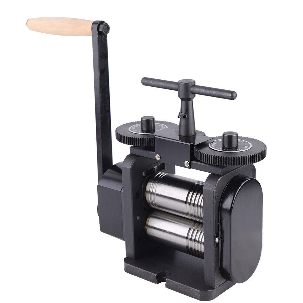 110mm Manual Combination Rolling Mill Machine Jewelry Press Equipment & Handle
