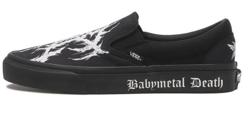 VANS × BABYMETAL Classic Slip-On Black/White Japan Exclusive NEW