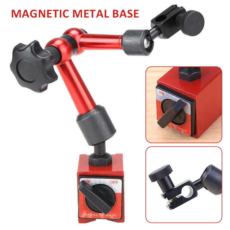 Test Indicator Tool Universal Flexible Magnetic Metal Base Holder Stand Dial