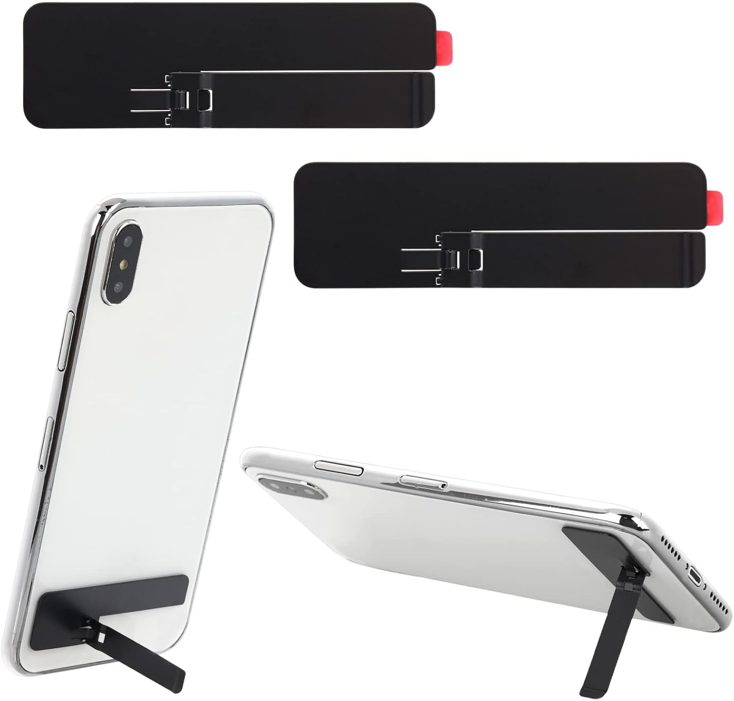 2Pcs Ultra-Thin Invisible Phone Kickstand Adjustable Vertical & Horizontal Stan