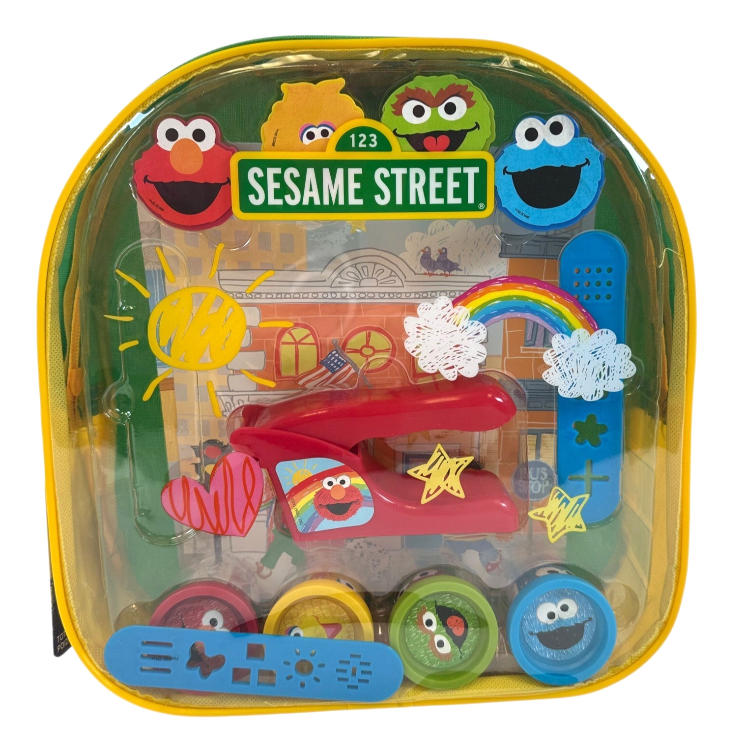 Sesame Street Activity Backpack Dough Ages 3+ Play Time Creative Art Set Pack