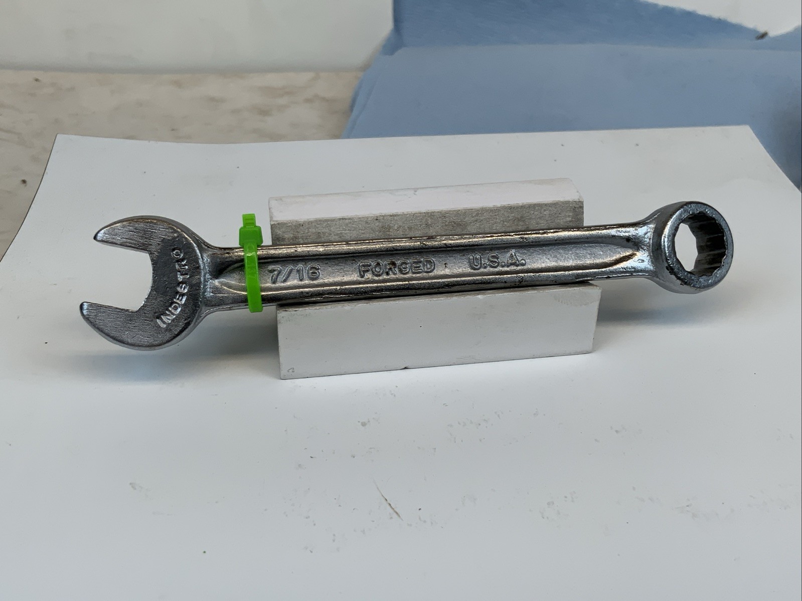INDESTRO  01072   7/16in.  12pt Combination Wrench, USA   - Green