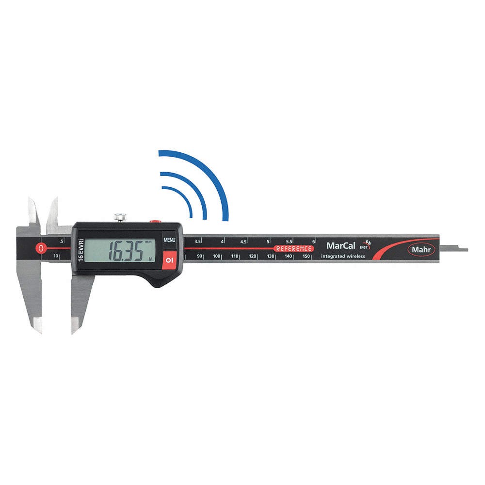 MAHR 4103402 Digital Caliper,150mm Range,Wireless 45PG43