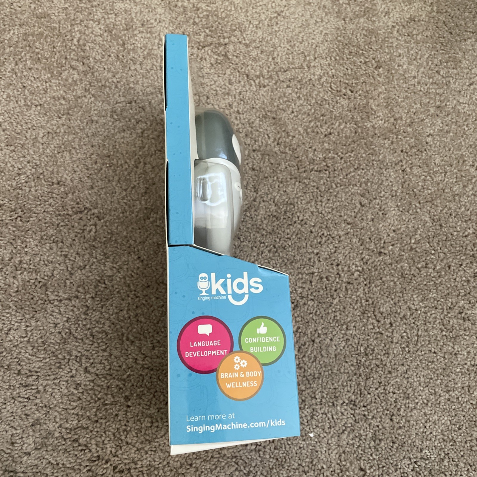 Singing Machine Kids 2 in 1 Portable Bluetooth Speaker w/ Mic Guy Microphone