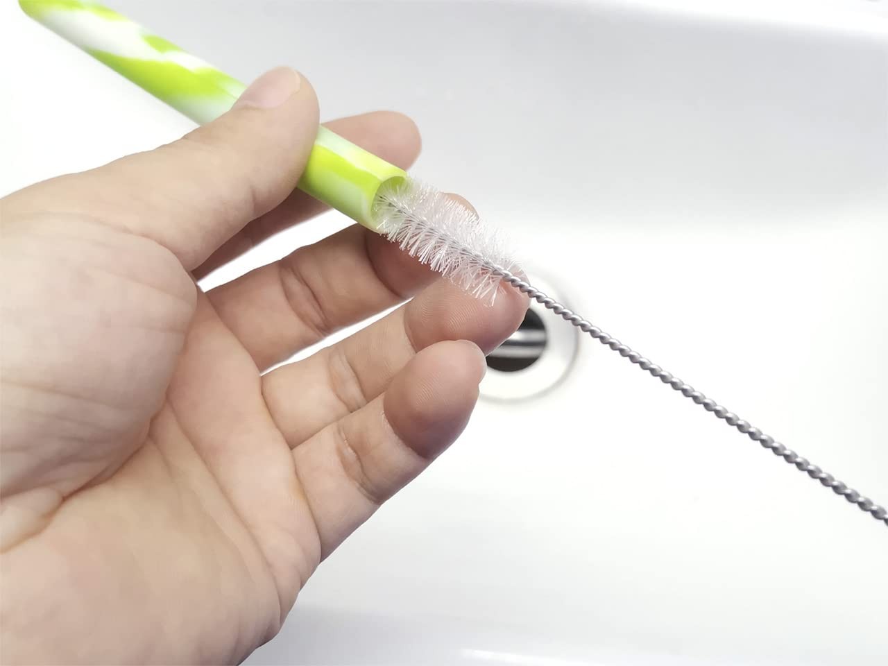 Drinking Straw Cleaning Brushes Set 15" Extra Long 15", Transparent Nylon