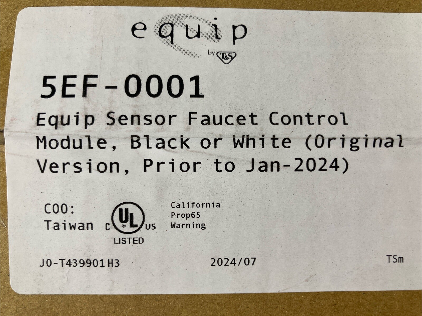 T&S Brass 5EF-0001 Equip Sensor Faucet Control Module