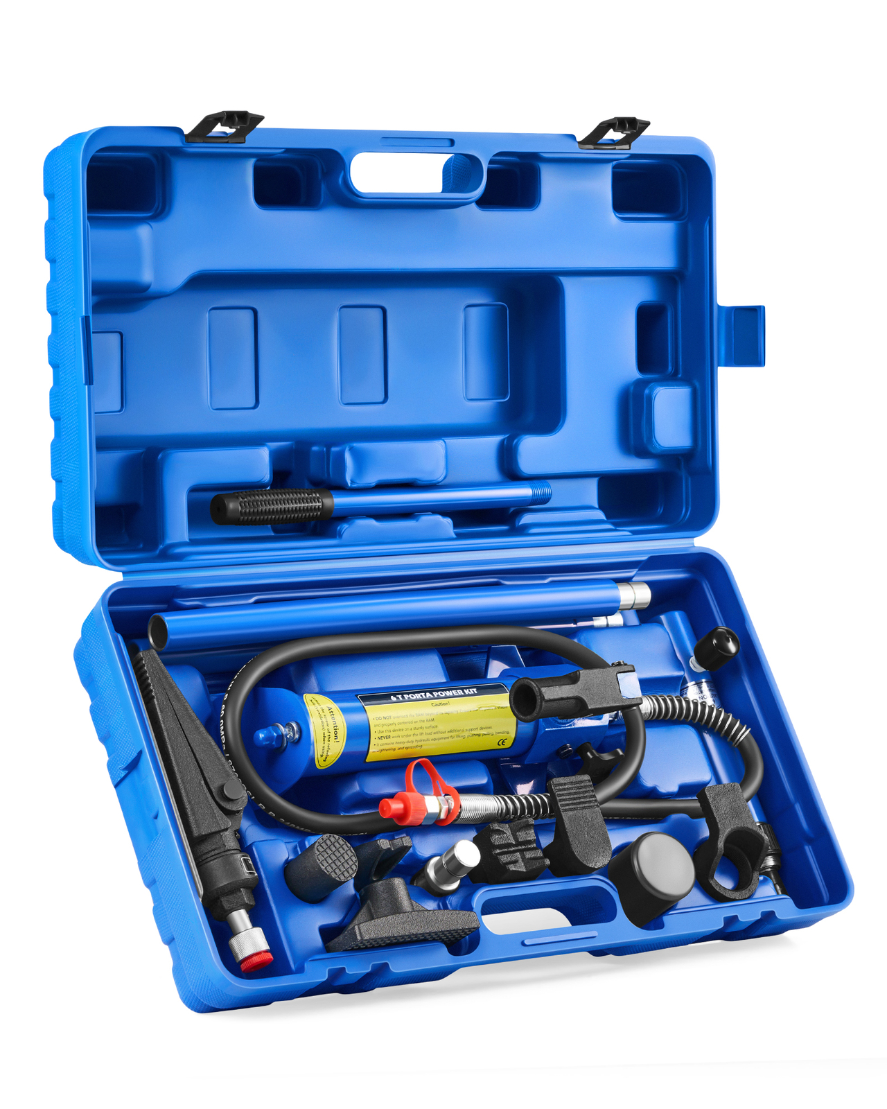 OMT 6 Ton Porta Power Hydraulic Jack Body Frame Repair Kit with 4.7 ft Oil Hose