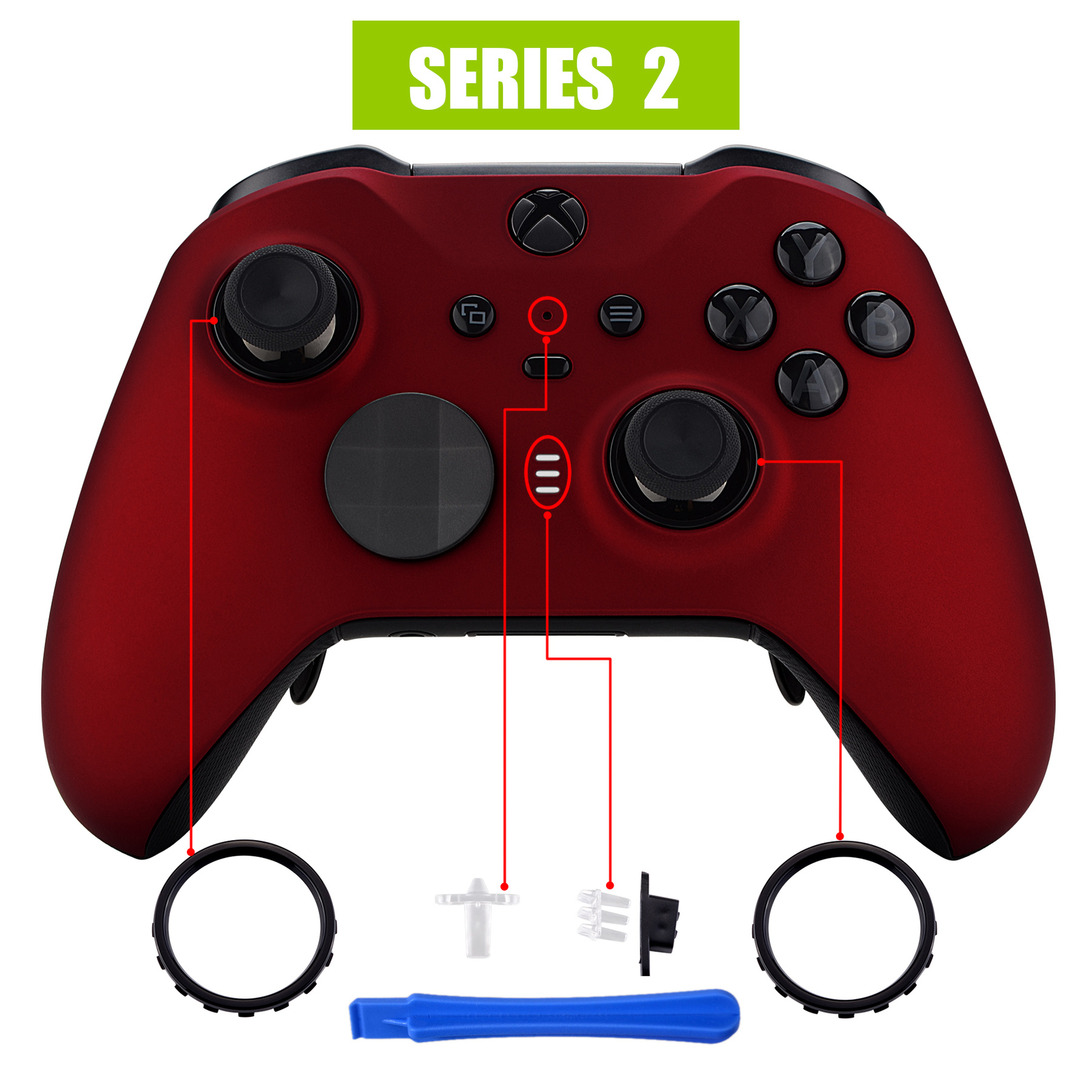 Controller Faceplate Front Shell Replacement Parts For Xbox One Elite Series 2