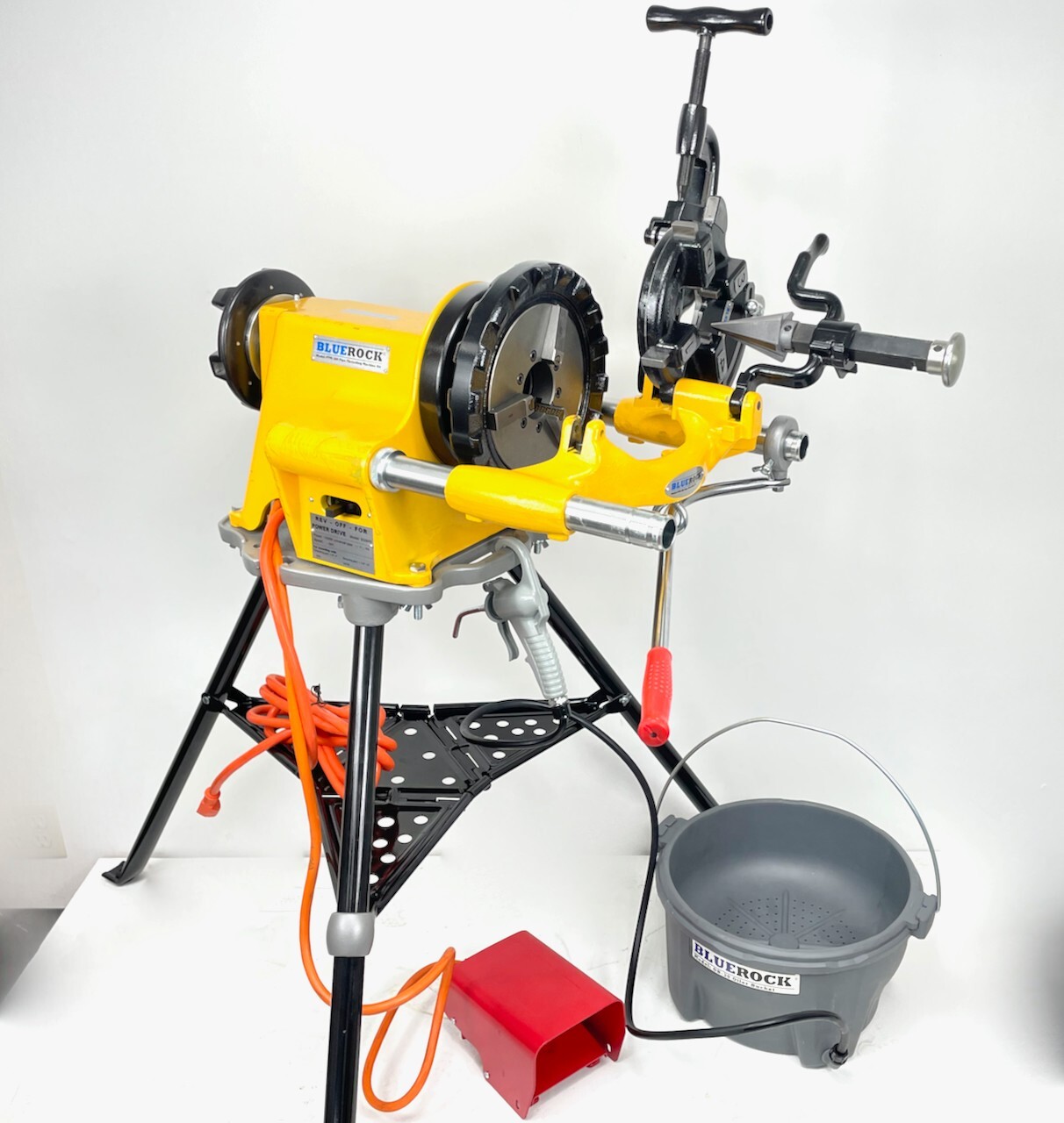 PTM-300 Power Drive 300 Pipe Threading Kit BLUEROCK Threader fits Ridgid Dies