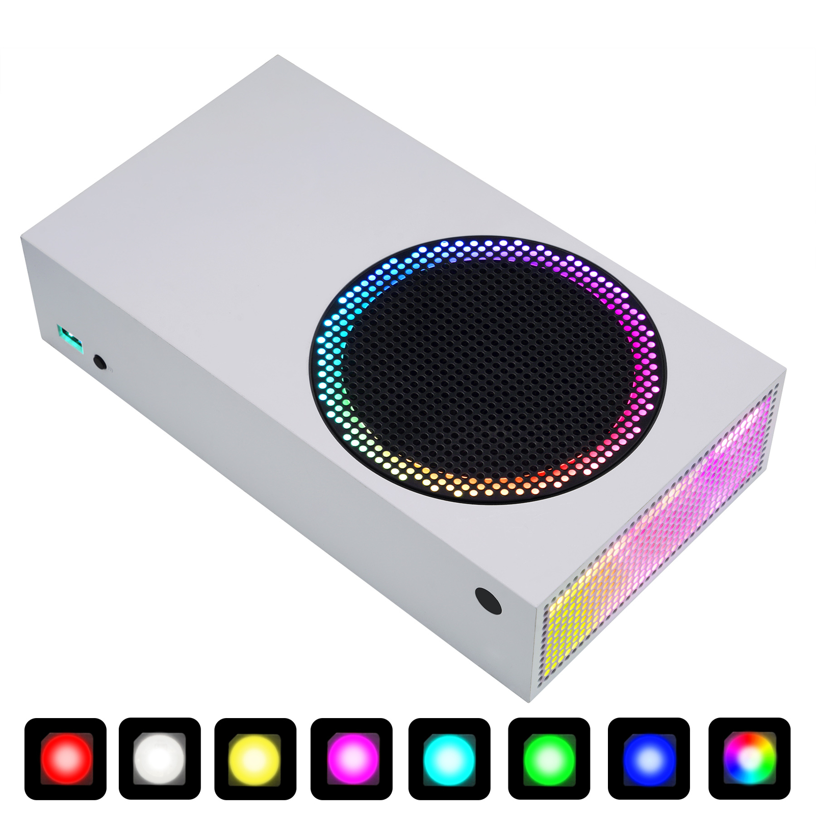 RGB LED Light Strip Kit for Xbox Series S Console DIY Multi Color With IR Remote