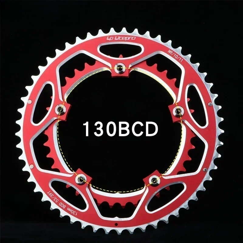 130BCD 53T 39T Road Bike Chainring Bmx Folding Bicycle Double Plate Chainwheel