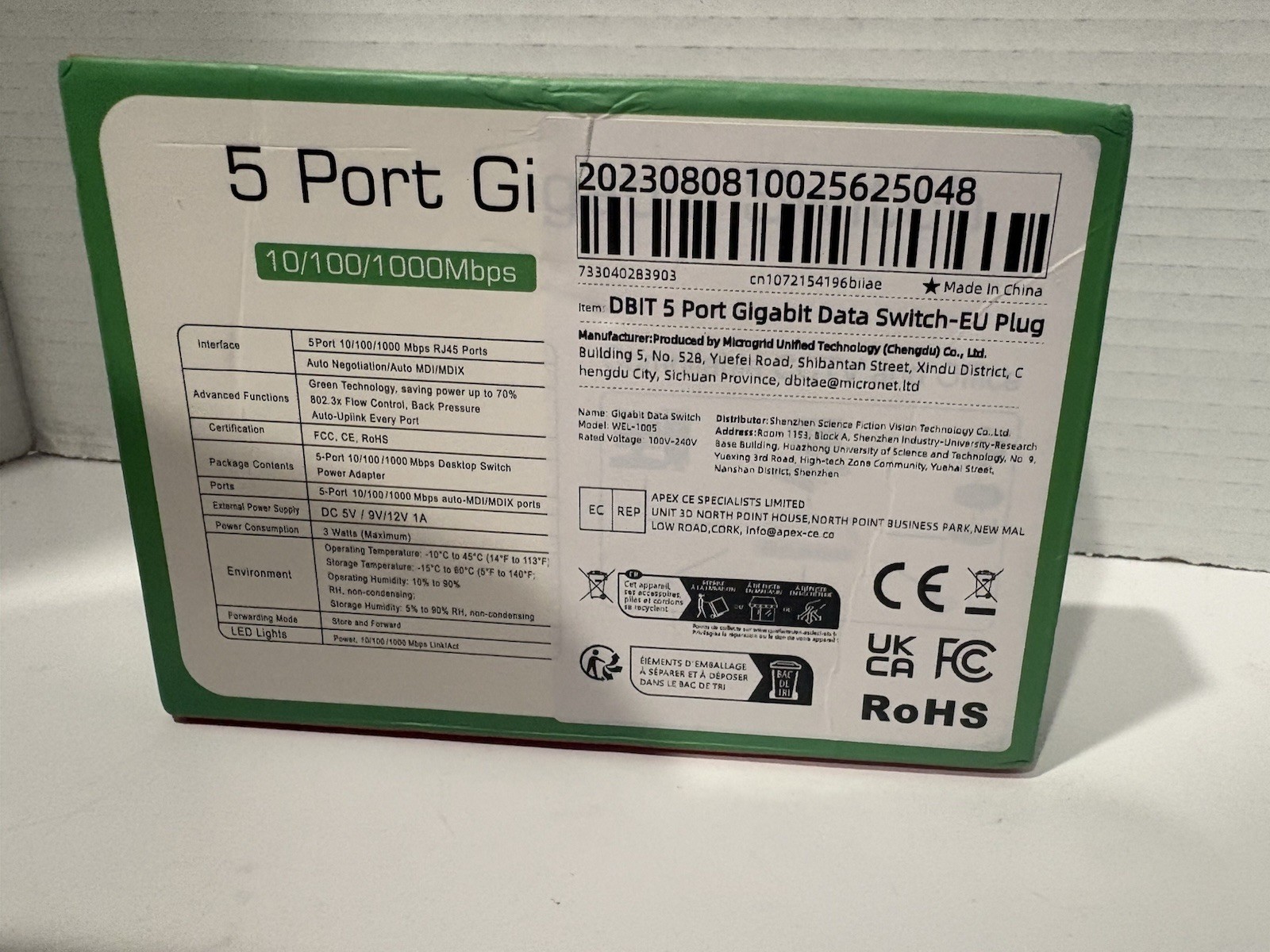 NEW 5-Port Gigabit Switch Data Switch Desktop Ethernet Switch