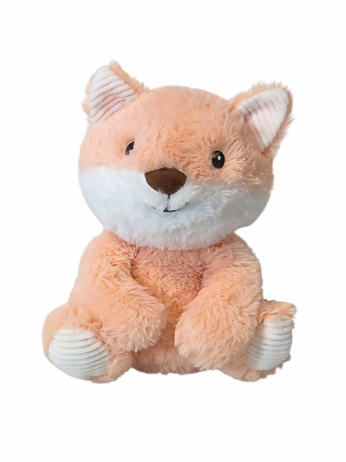 : Spark Create Imagine Orange Fox Rattle Crinkle Plush Lovey Toy 9"