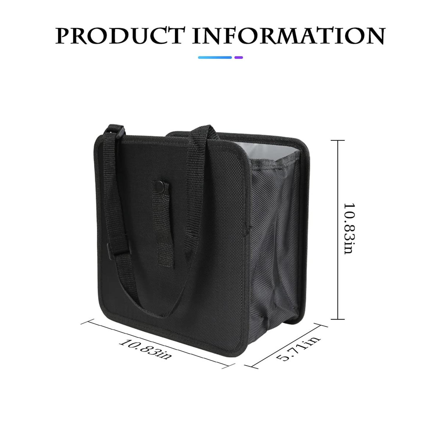 Foldable Trash Can, Hanging Waterproof Leakproof Storage Bag with Large Capac...
