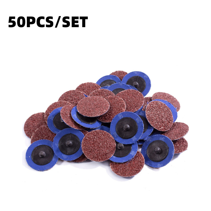 50Pcs 2inch Grinder Sanding Disc 36-240Grit Quick Change Die Grinding Sandpaper
